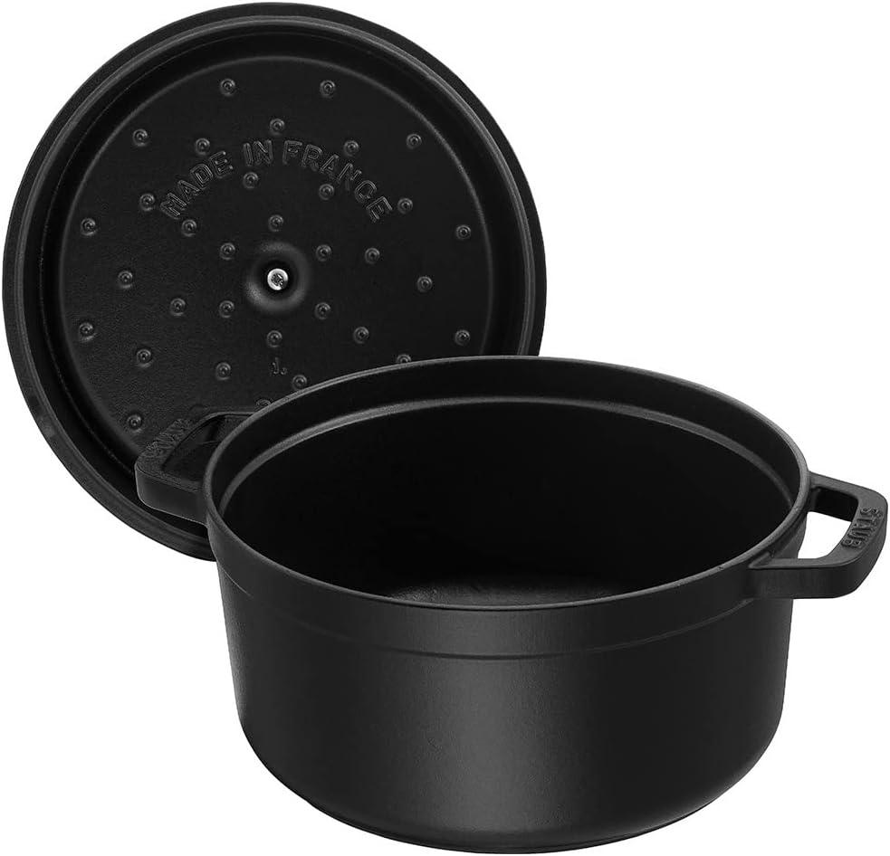 STAUB Garnek żeliwny, okrągły 28 cm, 6,7 L, Czarny