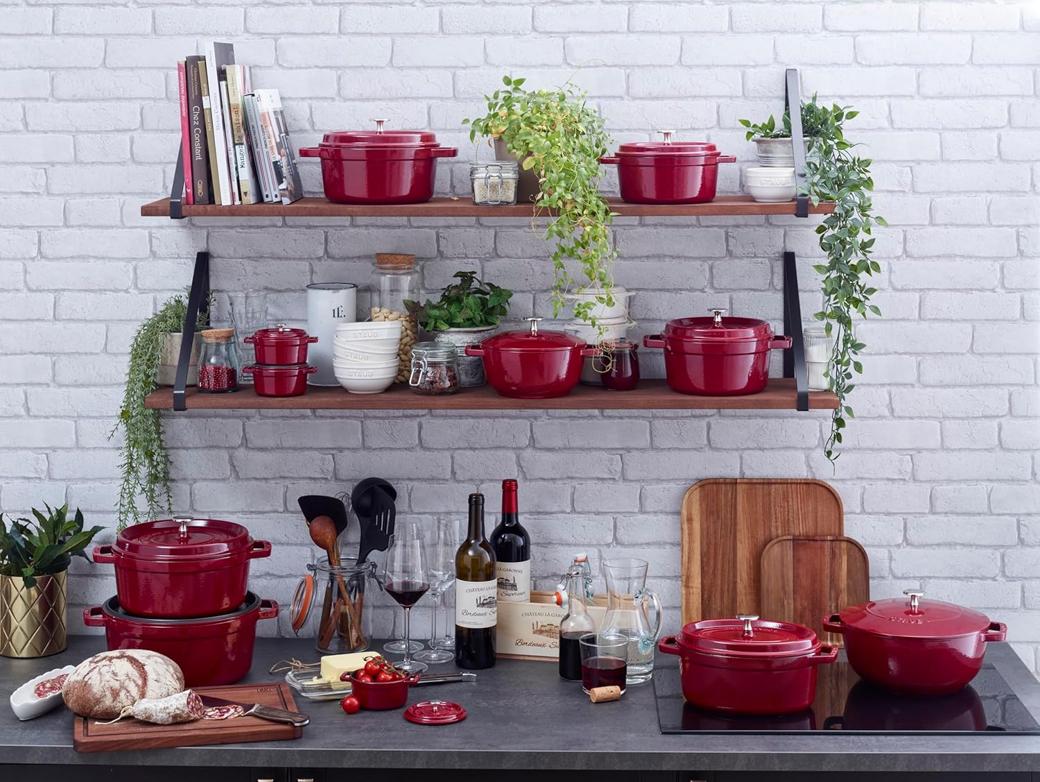 STAUB Garnek żeliwny, okrągły 28 cm, 6,7 L, Czarny
