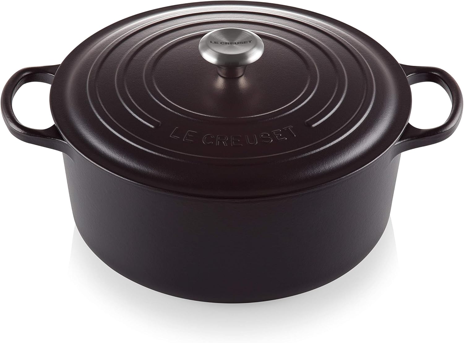 Le Creuset Signature żeliwne naczynie do pieczenia z pokrywką, Ø 26 cm, okrągłe, nadaje się do wszystkich rodzajów kuchenek i kuchenek indukcyjnych, pojemność: 5,3 l, 5,135 kg, kolor czerwony