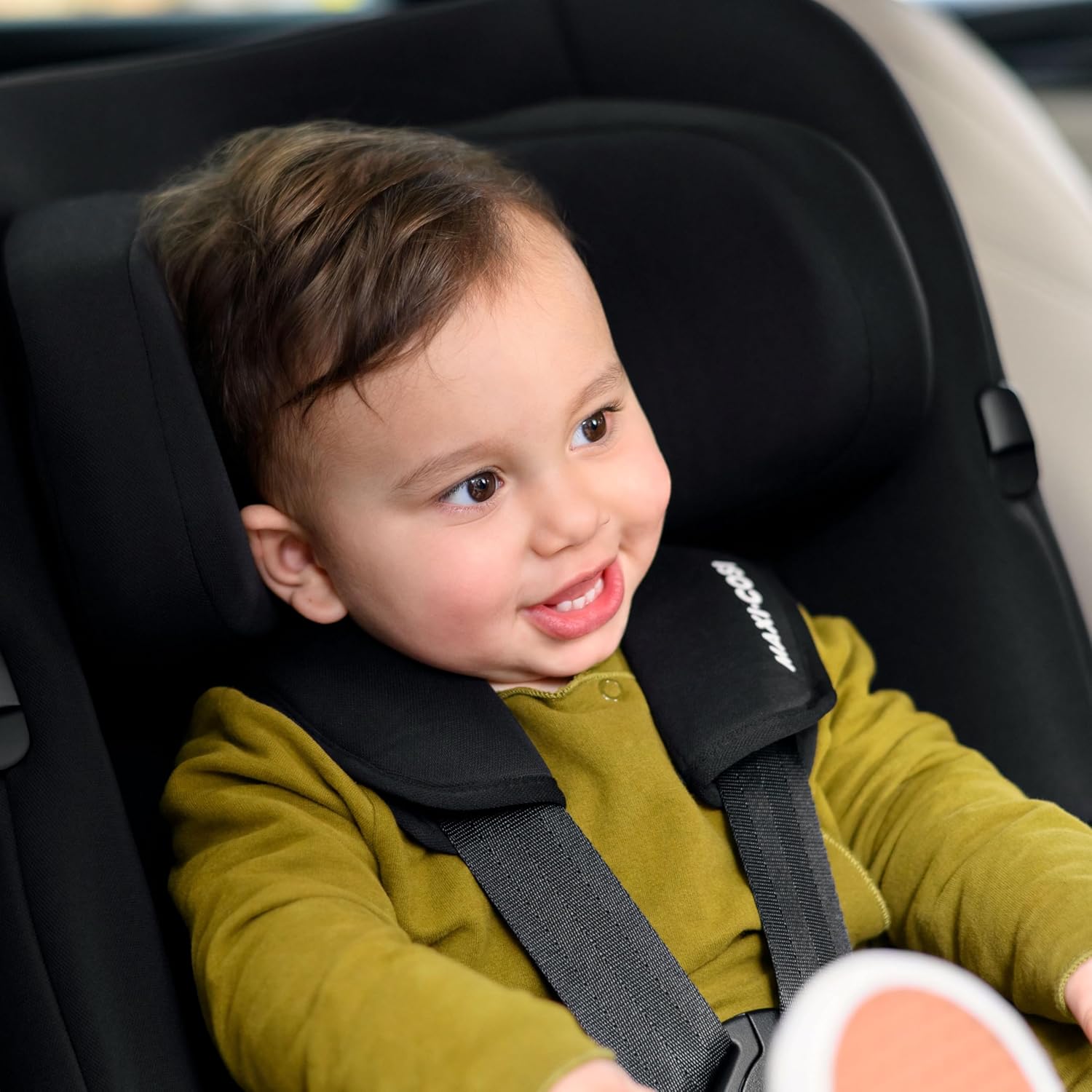 Maxi-Cosi Mica 360 S, Fotelik samochodowy obrotowy 360, 3 miesiące–4 lata (61–105 cm), Obracanie FlexiSpin, 5 pozycji odchylenia, Ochrony G-CELL, Zaczepy na pasy uprzęży Easy-in, Tonal Black