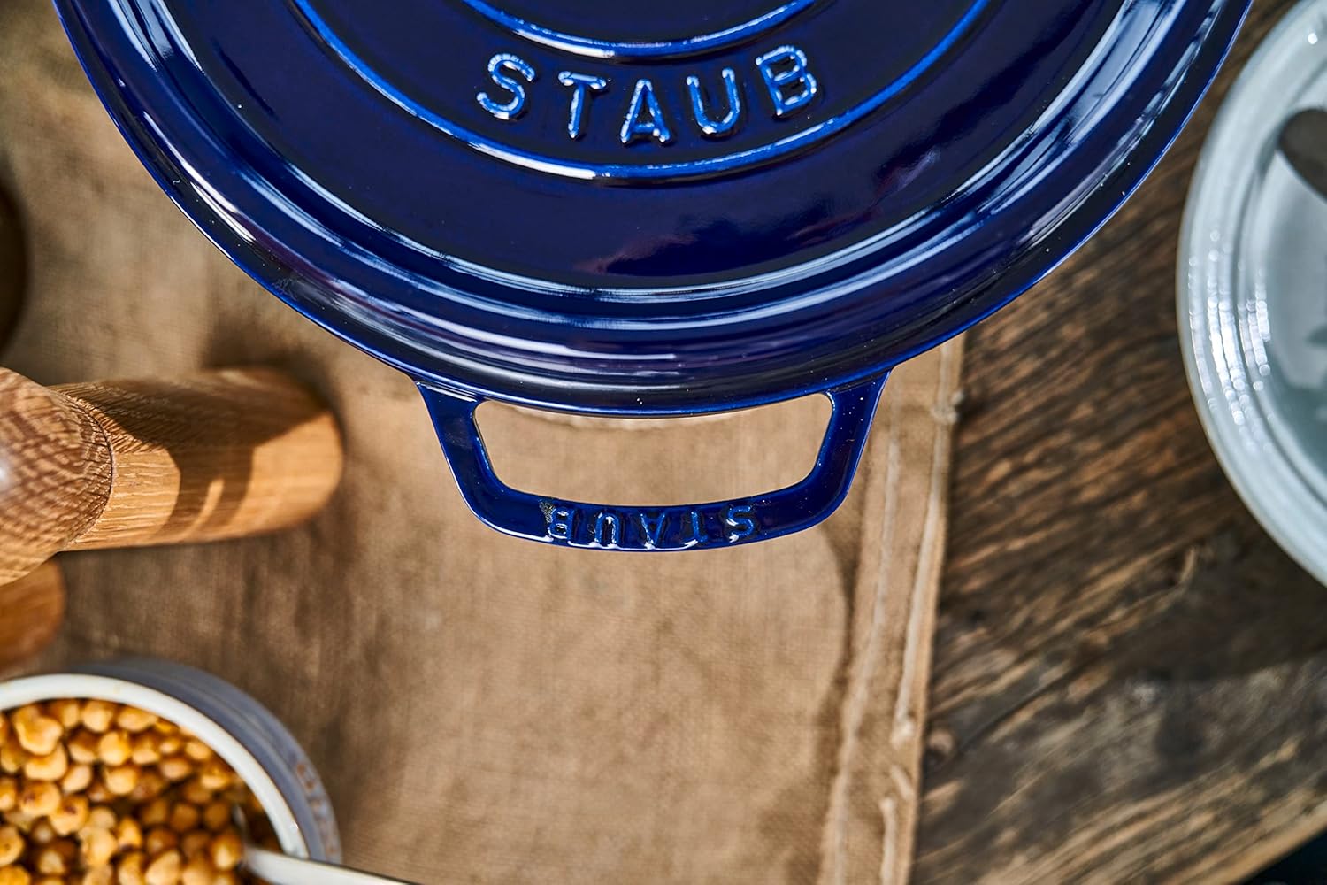 STAUB Garnek żeliwny, okrągły 28 cm, 6,7 L, Czarny