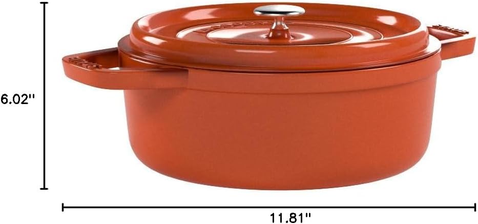 STAUB Garnek żeliwny, okrągły 28 cm, 6,7 L, Czarny