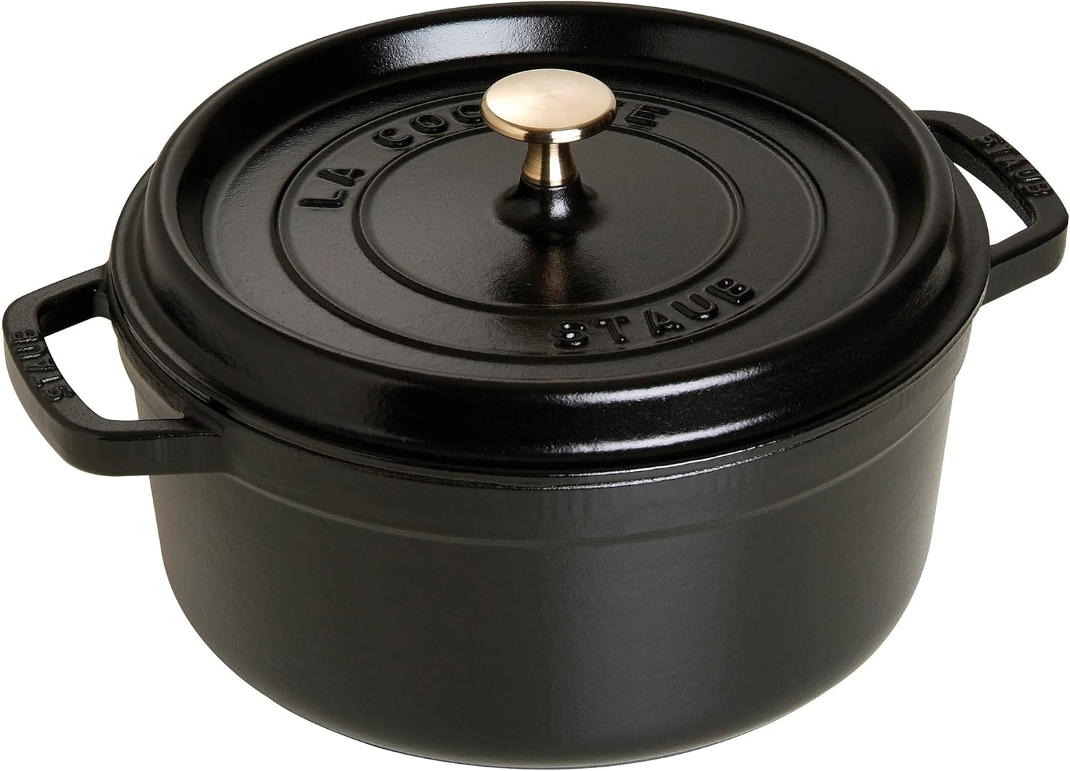 STAUB Garnek żeliwny, okrągły 28 cm, 6,7 L, Czarny