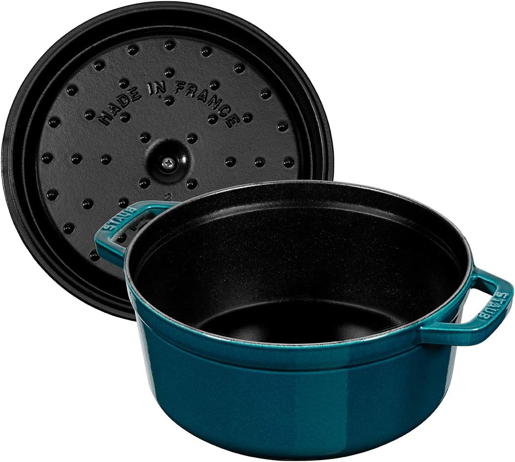 STAUB Garnek żeliwny, okrągły 28 cm, 6,7 L, Czarny