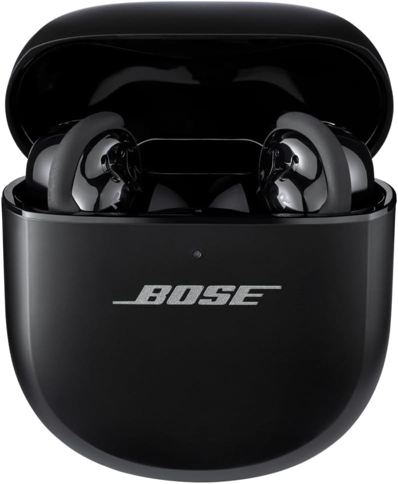 Bose QuietComfort Ultra bezprzewodowe słuchawki douszne Bluetooth, wireless z redukcją szumów, dźwiękiem przestrzennym i światowej klasy systemem redukcji hałasu, Czarny
