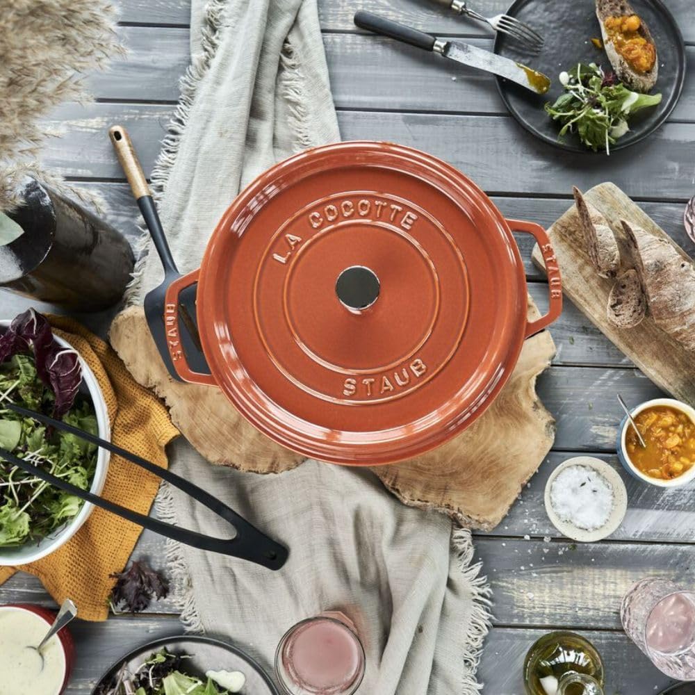 STAUB Garnek żeliwny, okrągły 28 cm, 6,7 L, Czarny