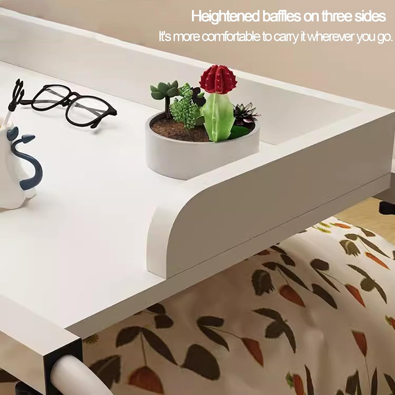Biurko Nad Stołem, Rozciągliwy Leniwy Design Wózek Laptopa Z łóżka Z Kołami Z Kół Rolling Medical Workstation Biurko 115-210 Cm Składane Biurko(Color:drewno)
