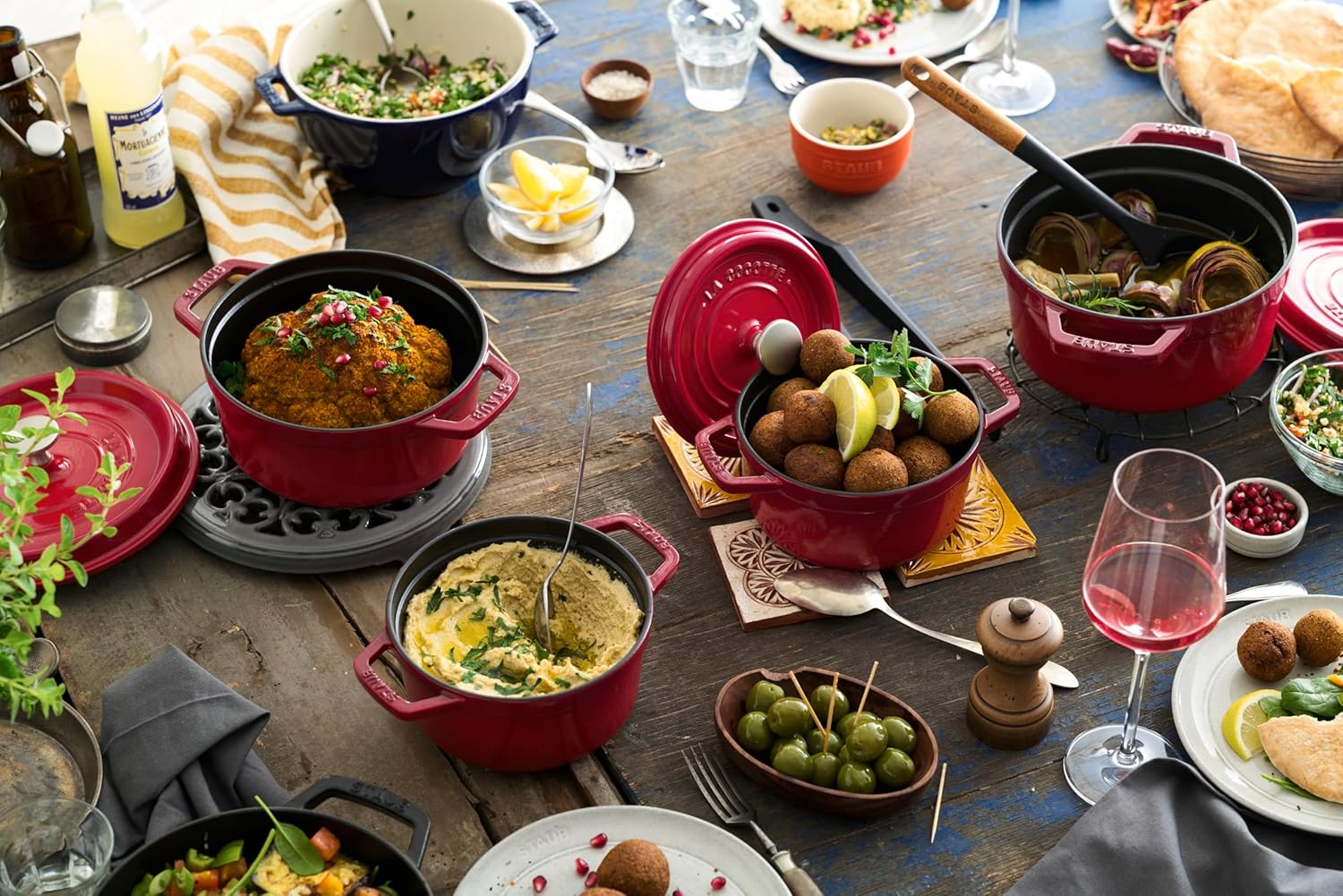 STAUB Garnek żeliwny, okrągły 28 cm, 6,7 L, Czarny