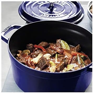 STAUB Garnek żeliwny, okrągły 28 cm, 6,7 L, Czarny