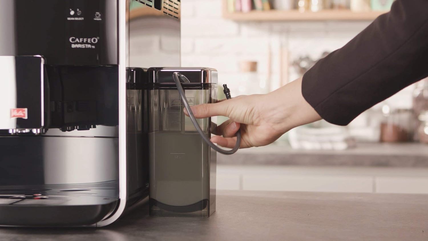 Melitta F85/0-102 Automatyczny Ekspres do Kawy, Tworzywo Sztuczne, Stal Nierdzewna, 1450 W, 1,8 L, Czarny