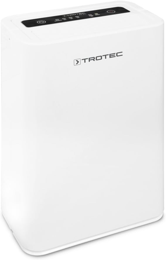 TROTEC Osuszacz powietrza elektryczny TTK 66 E – wydajność 24 L/dzień – powierzchnia 50 m² / 125 m³ – funkcja automatycznego wyłączania - do mieszkań i sypialni