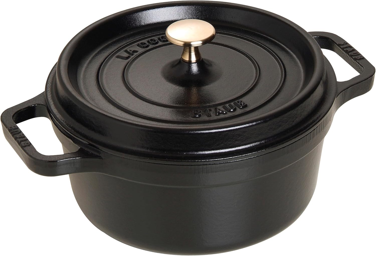 STAUB Garnek żeliwny, okrągły 28 cm, 6,7 L, Czarny