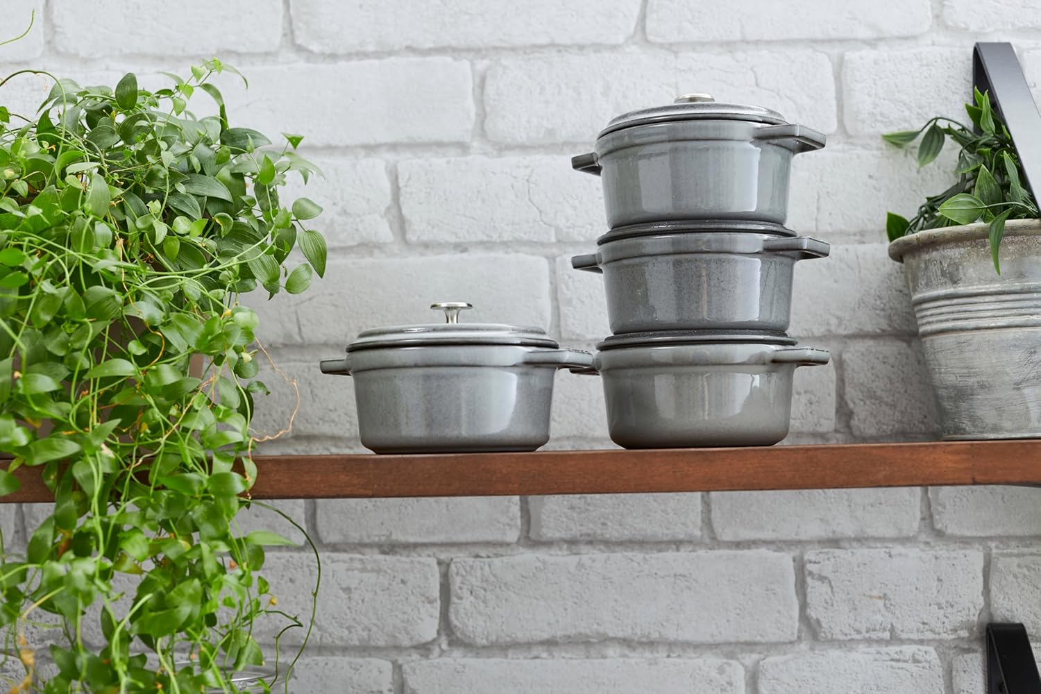 STAUB Garnek żeliwny, okrągły 28 cm, 6,7 L, Czarny