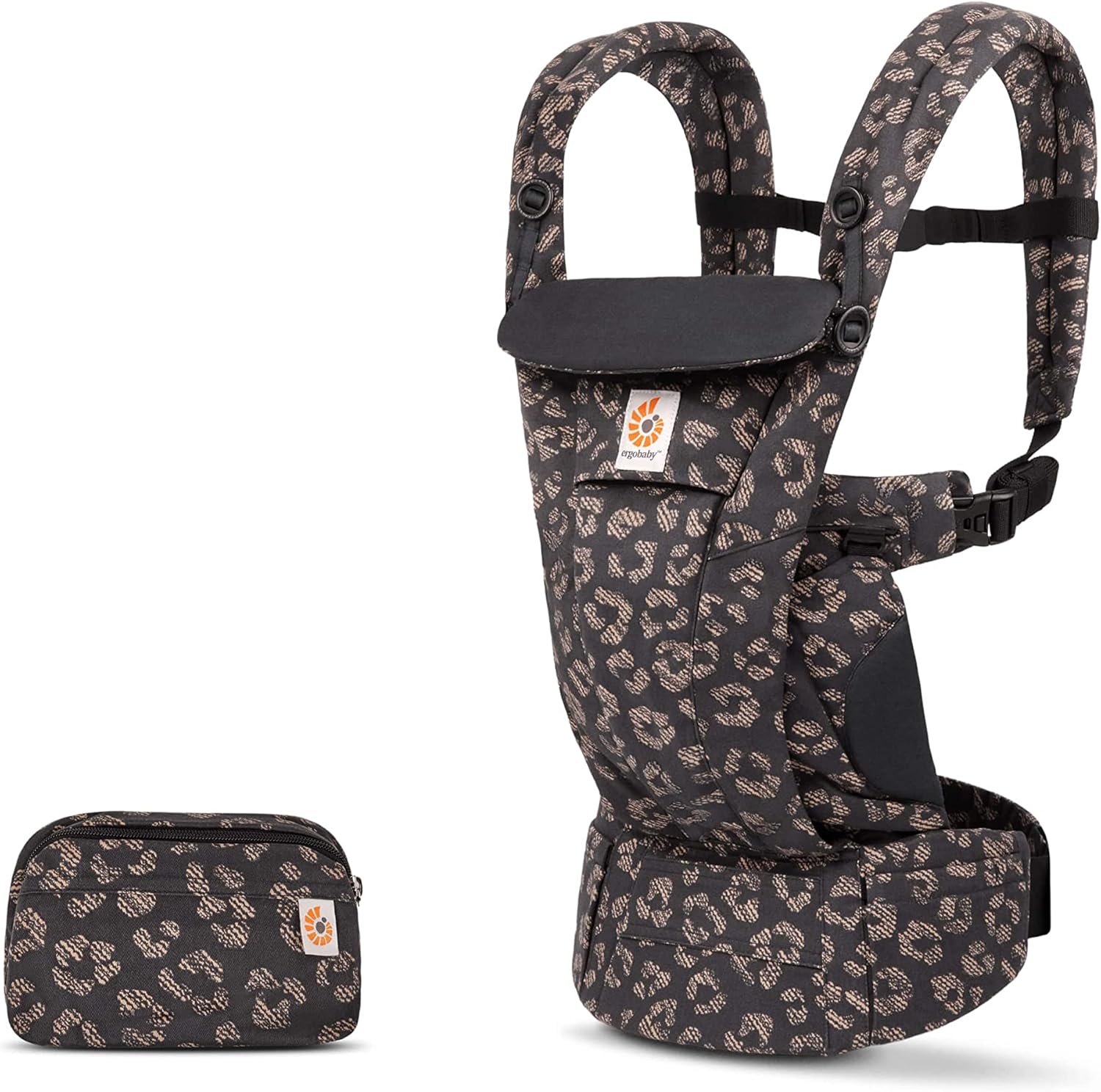 Ergobaby Omni Breeze Nosidełko dla noworodków od urodzenia do 20 kg, 4 pozycje SoftFlex Mesh Ergonomiczne nosidełko dla niemowląt Nosidełko do noszenia na plecach, Graphite Grey