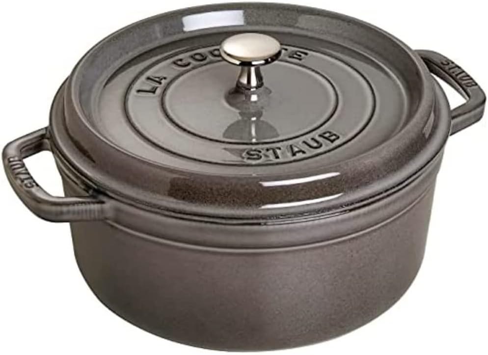 STAUB Garnek żeliwny, okrągły 28 cm, 6,7 L, Czarny