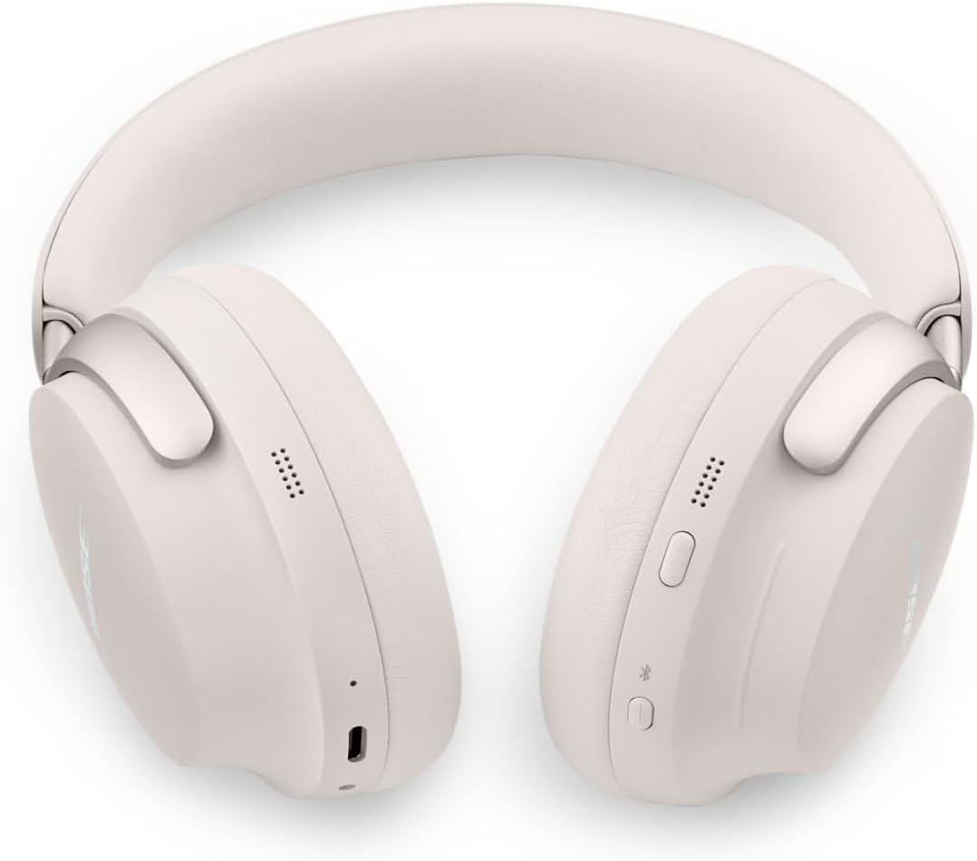 Bose QuietComfort Ultra Słuchawki bezprzewodowe z redukcją szumów i dźwiękiem przestrzennym, słuchawki nauszne z mikrofonem, do 24 godzin pracy na akumulatorze, Czarny