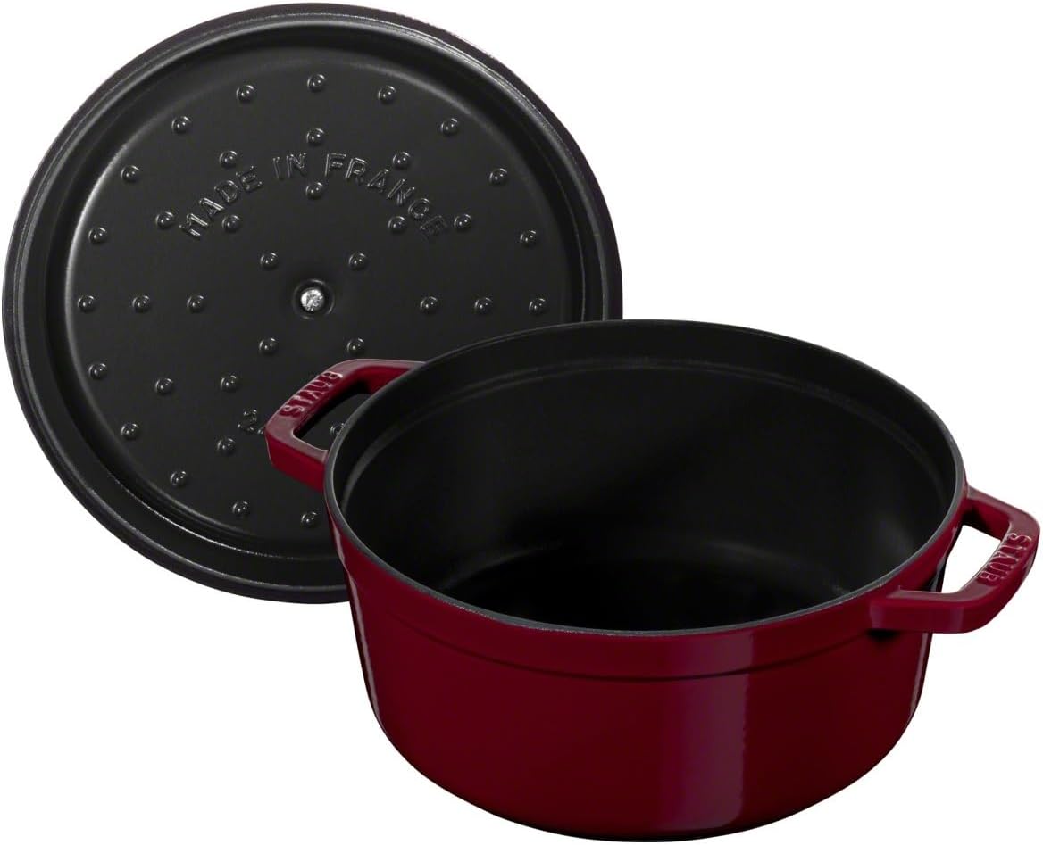 STAUB Garnek żeliwny, okrągły 28 cm, 6,7 L, Czarny