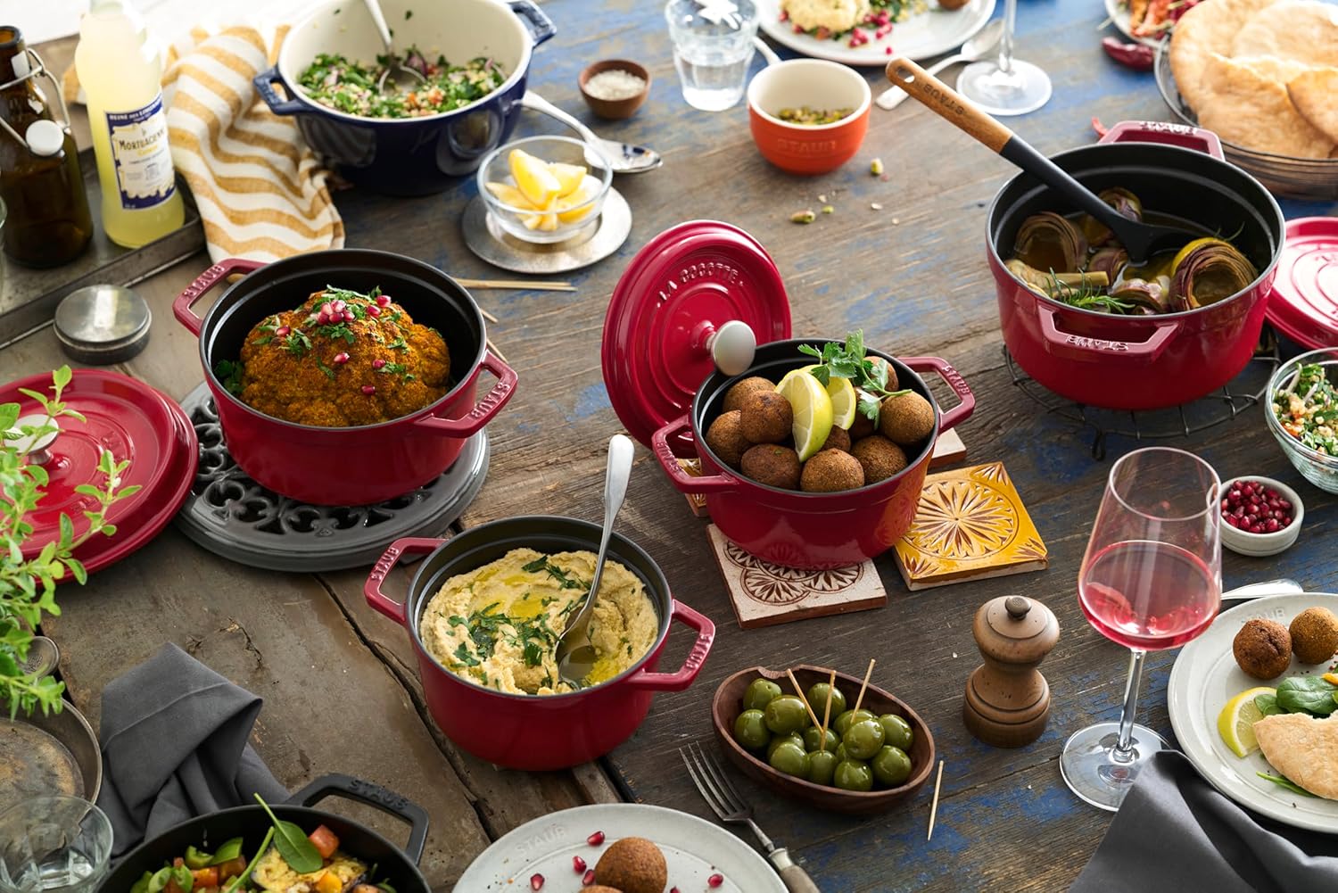 STAUB Garnek żeliwny, okrągły 28 cm, 6,7 L, Czarny