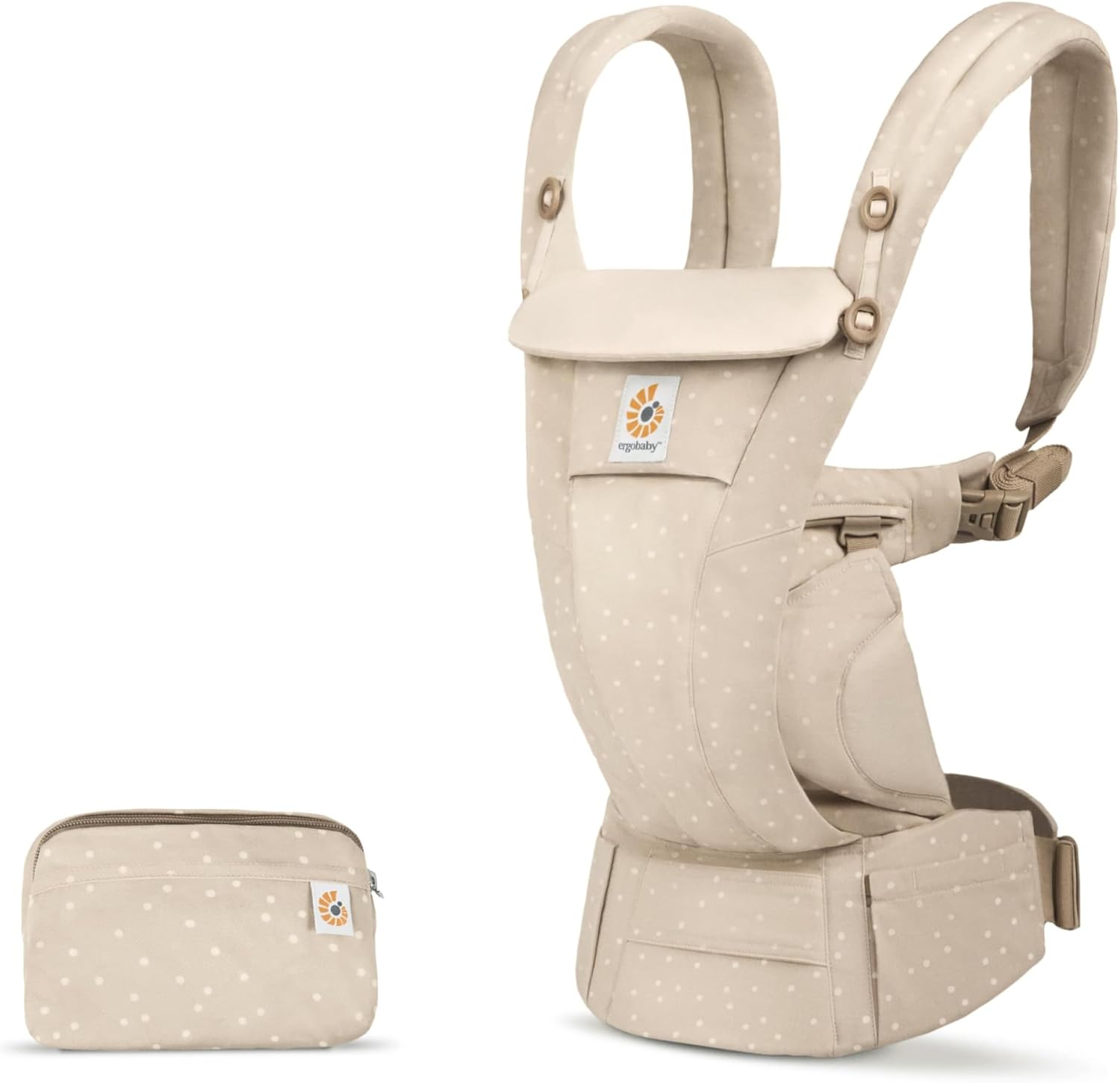Ergobaby Omni Breeze Nosidełko dla noworodków od urodzenia do 20 kg, 4 pozycje SoftFlex Mesh Ergonomiczne nosidełko dla niemowląt Nosidełko do noszenia na plecach, Graphite Grey
