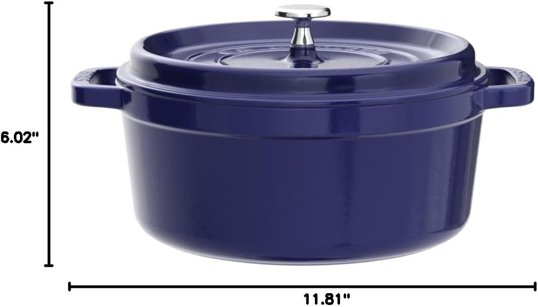 STAUB Garnek żeliwny, okrągły 28 cm, 6,7 L, Czarny