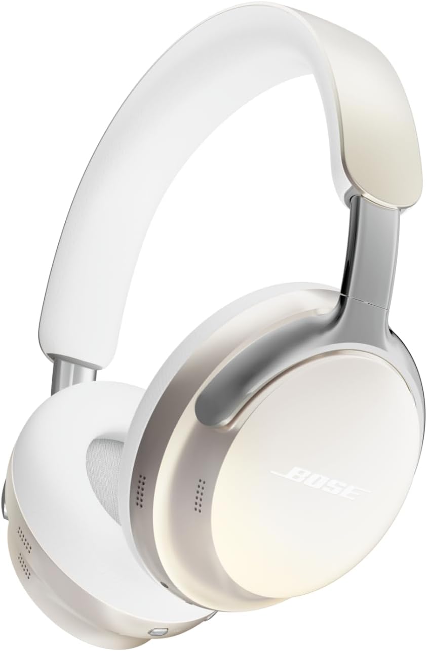 Bose QuietComfort Ultra Słuchawki bezprzewodowe z redukcją szumów i dźwiękiem przestrzennym, słuchawki nauszne z mikrofonem, do 24 godzin pracy na akumulatorze, Czarny