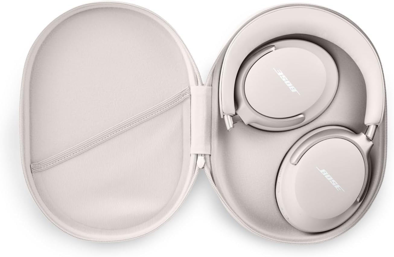 Bose QuietComfort Ultra Słuchawki bezprzewodowe z redukcją szumów i dźwiękiem przestrzennym, słuchawki nauszne z mikrofonem, do 24 godzin pracy na akumulatorze, Czarny