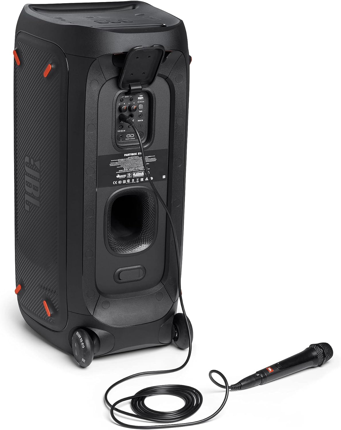 Jbl Partybox 110 JBLPARTYBOX110EU Głośnik Bluetooth, Czarny, 24 x 69 x 2,5 cm