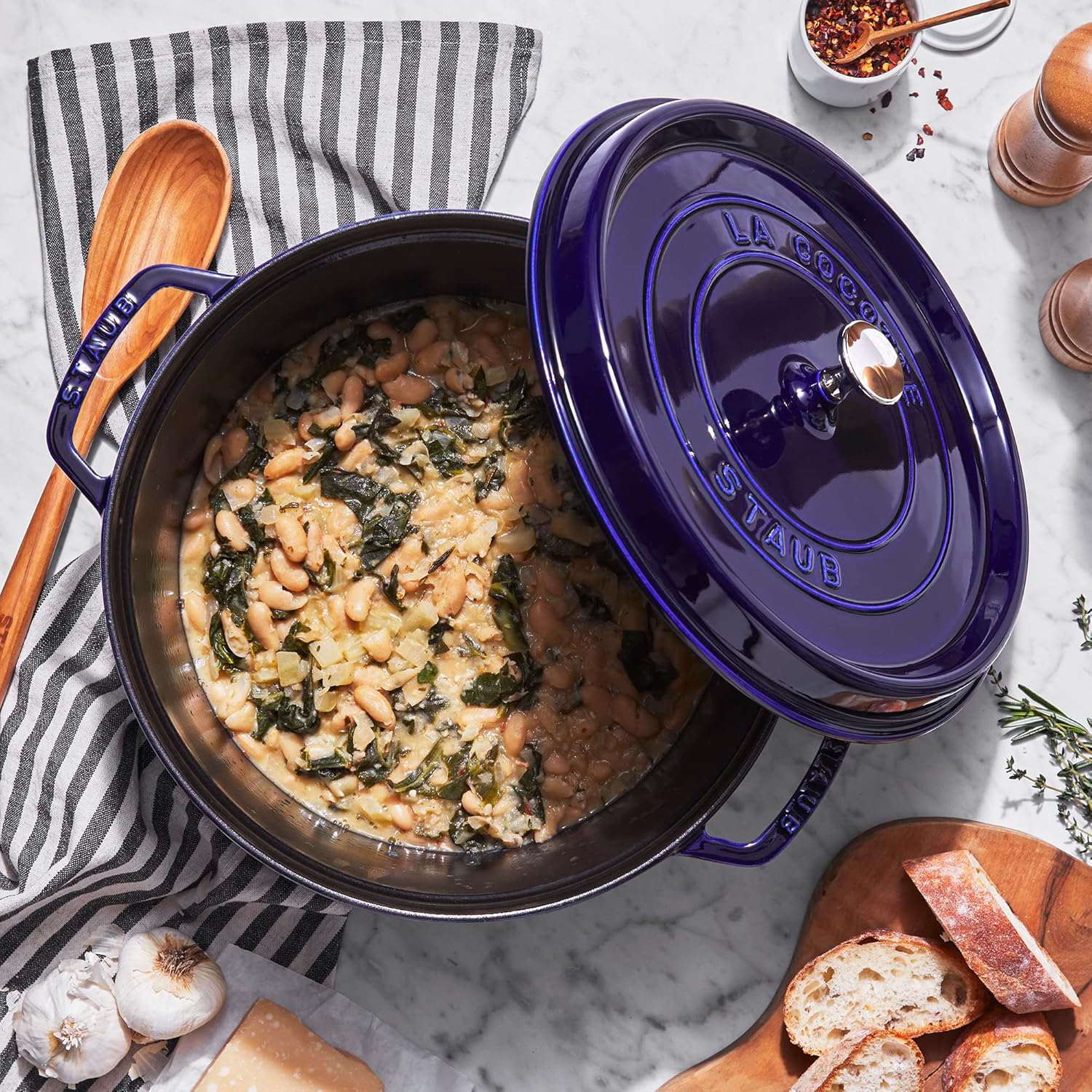 STAUB Garnek żeliwny, okrągły 28 cm, 6,7 L, Czarny