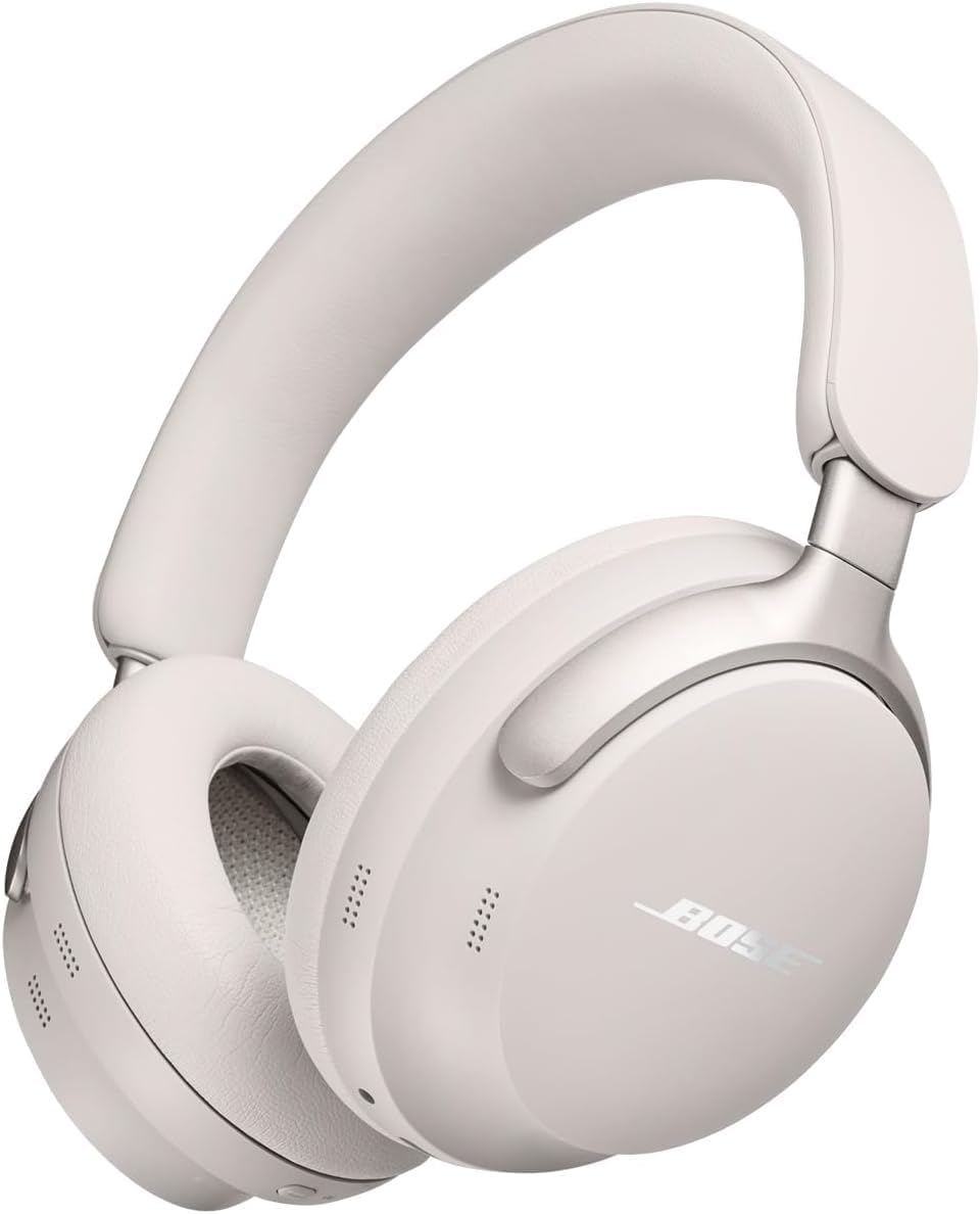 Bose QuietComfort Ultra Słuchawki bezprzewodowe z redukcją szumów i dźwiękiem przestrzennym, słuchawki nauszne z mikrofonem, do 24 godzin pracy na akumulatorze, Czarny