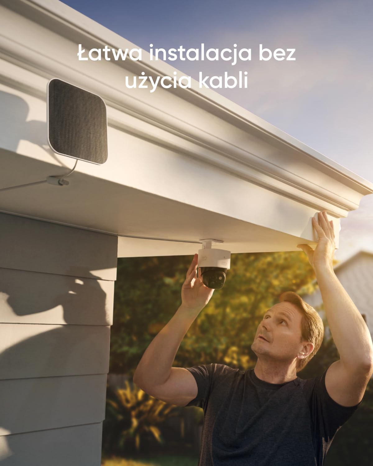 eufy Security SoloCam S340 Podwójne kamery Solarna kamera bezpieczeństwa Zewnętrzna bezprzewodowa, domowa kamera bezpieczeństwa 3K, nadzór 360°, Wi-Fi 2,4 GHz, brak opłaty miesięcznej