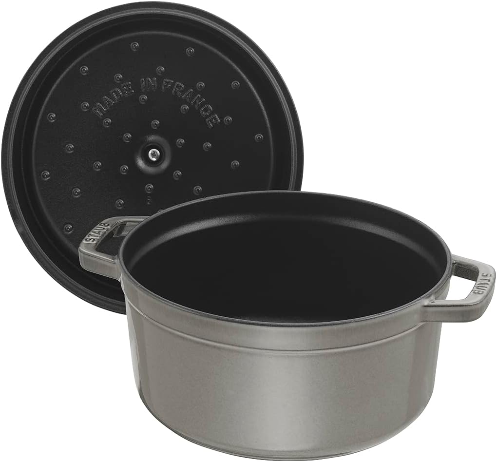 STAUB Garnek żeliwny, okrągły 28 cm, 6,7 L, Czarny