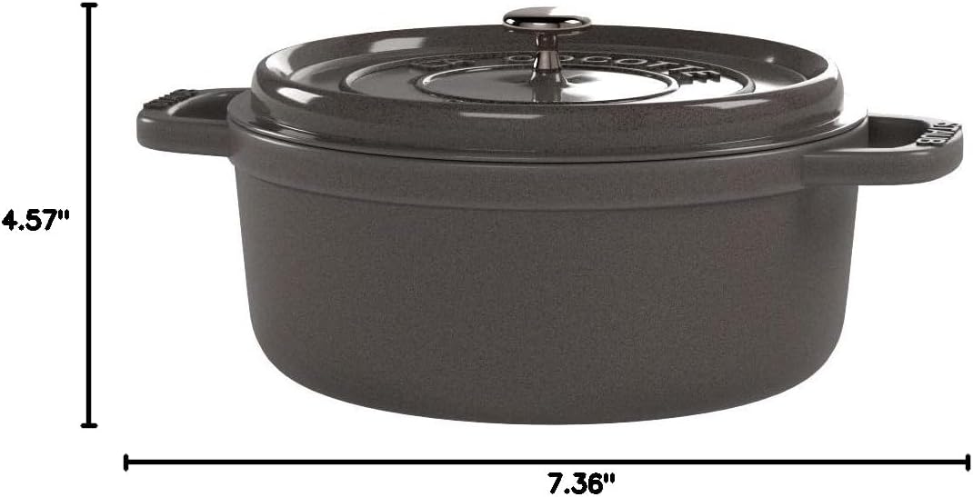 STAUB Garnek żeliwny, okrągły 28 cm, 6,7 L, Czarny
