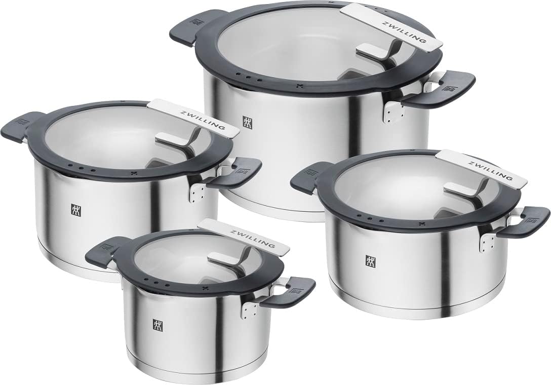 Zwilling Simplify Zestaw Garnków, Stal Nierdzewna, Srebrny/Czarny, 4 elementy
