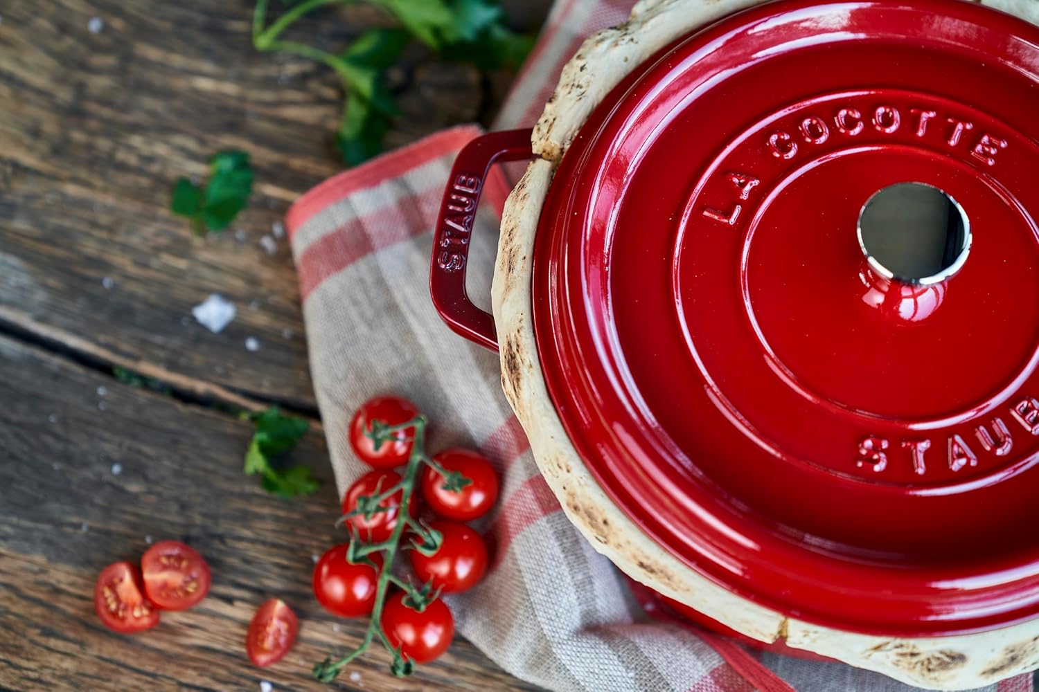 STAUB Garnek żeliwny, okrągły 28 cm, 6,7 L, Czarny