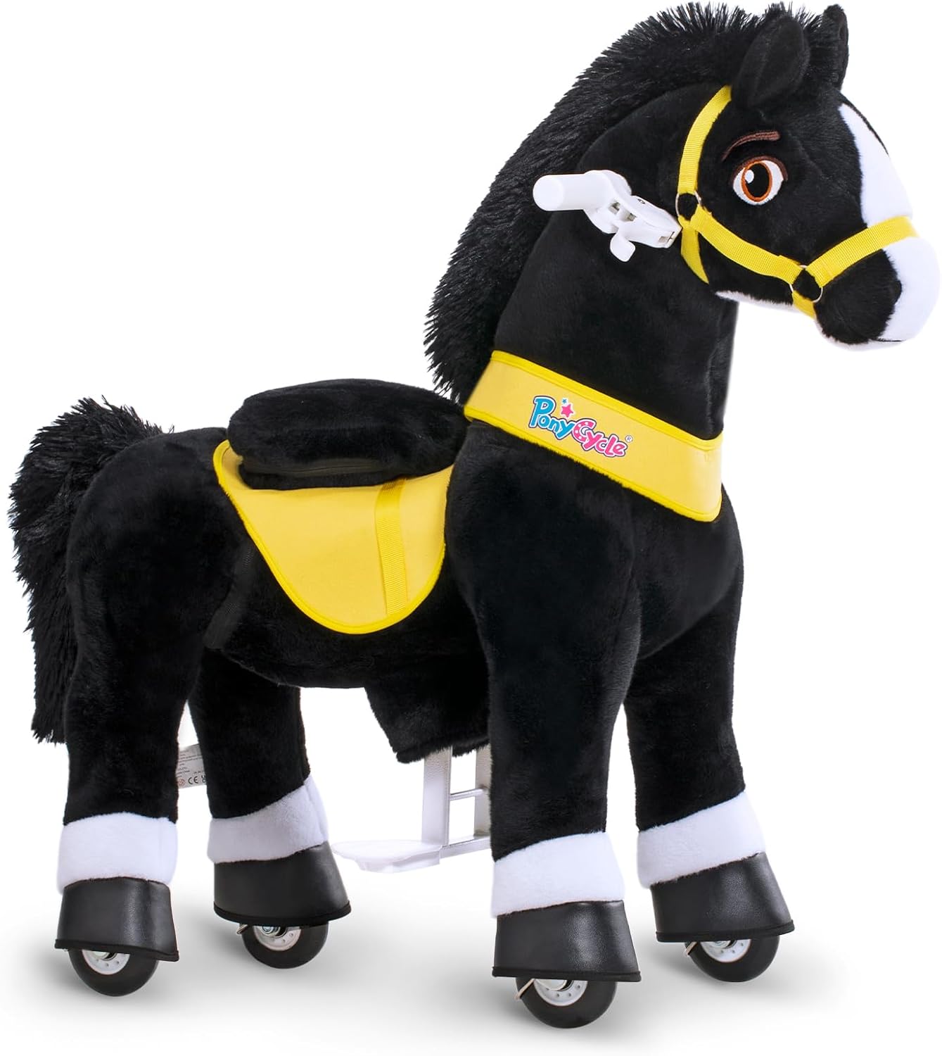 PonyCycle 2023 Nowy Model E Jednorożec do Jazdy na Mechanicznym Chodzącym Jednorożcu z Hamulcem (Fioletowy/Rozmiar 4 dla Dzieci w Wieku 4-8 Lat) Hulajnoga dla Maluchów do Jazdy na Koniu - E413