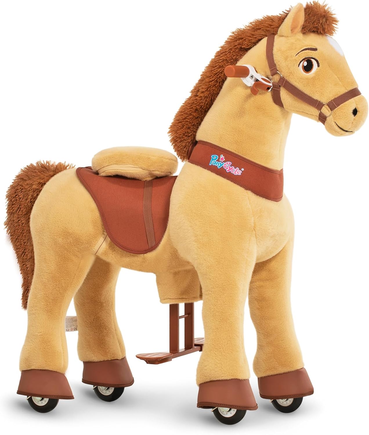 PonyCycle 2023 Nowy Model E Jednorożec do Jazdy na Mechanicznym Chodzącym Jednorożcu z Hamulcem (Fioletowy/Rozmiar 4 dla Dzieci w Wieku 4-8 Lat) Hulajnoga dla Maluchów do Jazdy na Koniu - E413