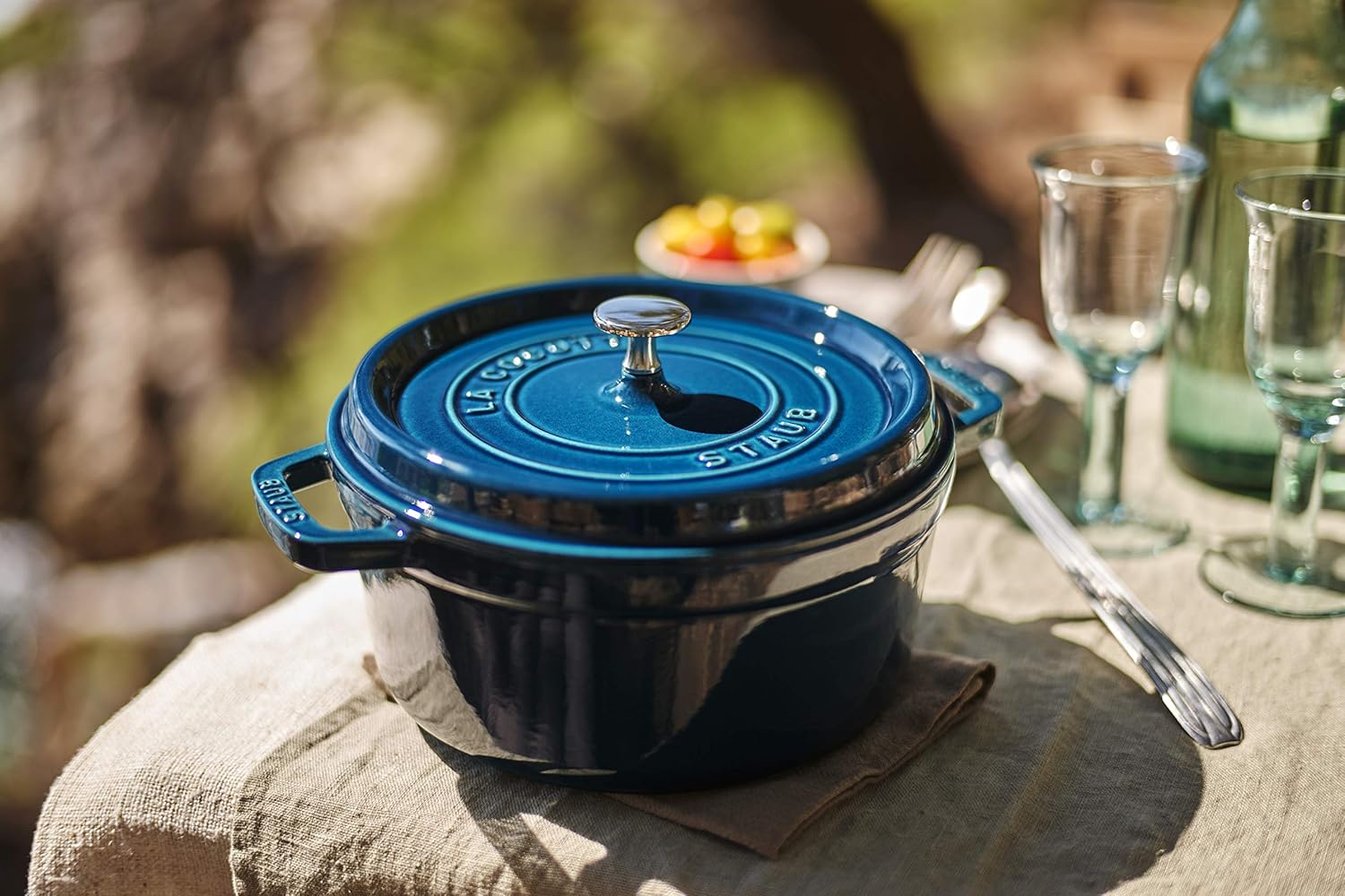 STAUB Garnek żeliwny, okrągły 28 cm, 6,7 L, Czarny