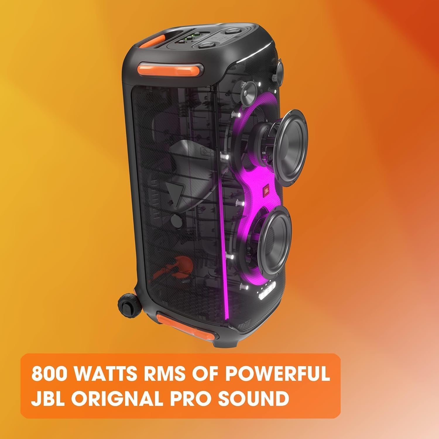 Jbl Partybox 110 JBLPARTYBOX110EU Głośnik Bluetooth, Czarny, 24 x 69 x 2,5 cm