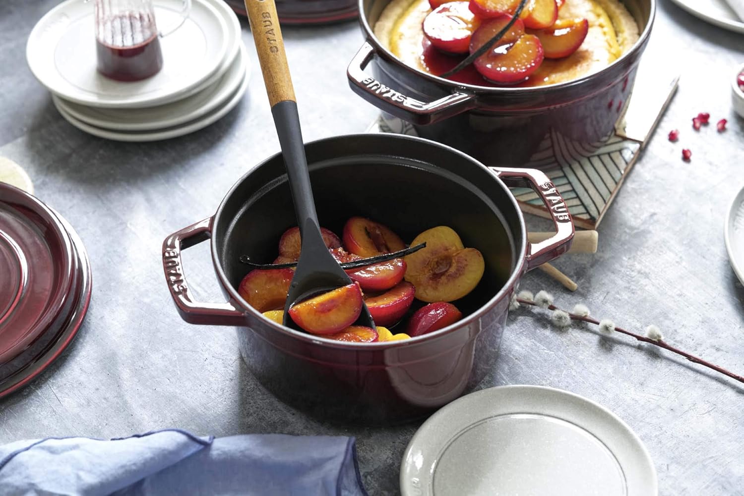 STAUB Garnek żeliwny, okrągły 28 cm, 6,7 L, Czarny