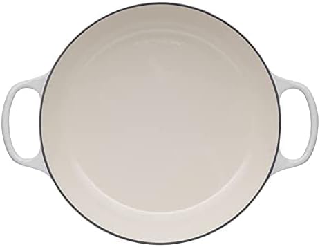Le Creuset Signature żeliwny garnek Gourmet, okrągły, Ø 30 cm, 3,5 l, do wszystkich rodzajów kuchenek włącznie z indukcyjnymi, 5,55 kg, czerwony piec