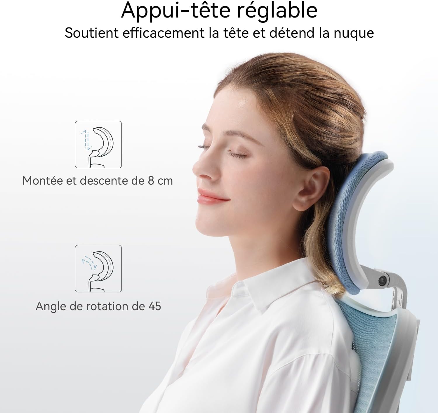 SIHOO Ergonomiczne krzesło biurowe, komputerowe krzesło biurowe z regulowanym podparciem lędźwiowym i zagłówkiem, oddychające siatkowe krzesło do gier z wygodną grubą poduszką i regulowanymi podłokietnikami, krzesło obrotowe do nauki w domu (czarne)