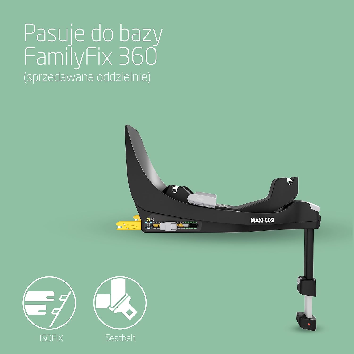 Maxi-Cosi Pearl 360 dla niemowlaka i-Size, Fotelik samochodowy obrotowy 360, od 3 miesięcy do 4 lat (61–105 cm), Obracanie jedną ręką, ClimaFlow, Uprząż z systemem Easy-In, G-CELL, Authentic Graphite