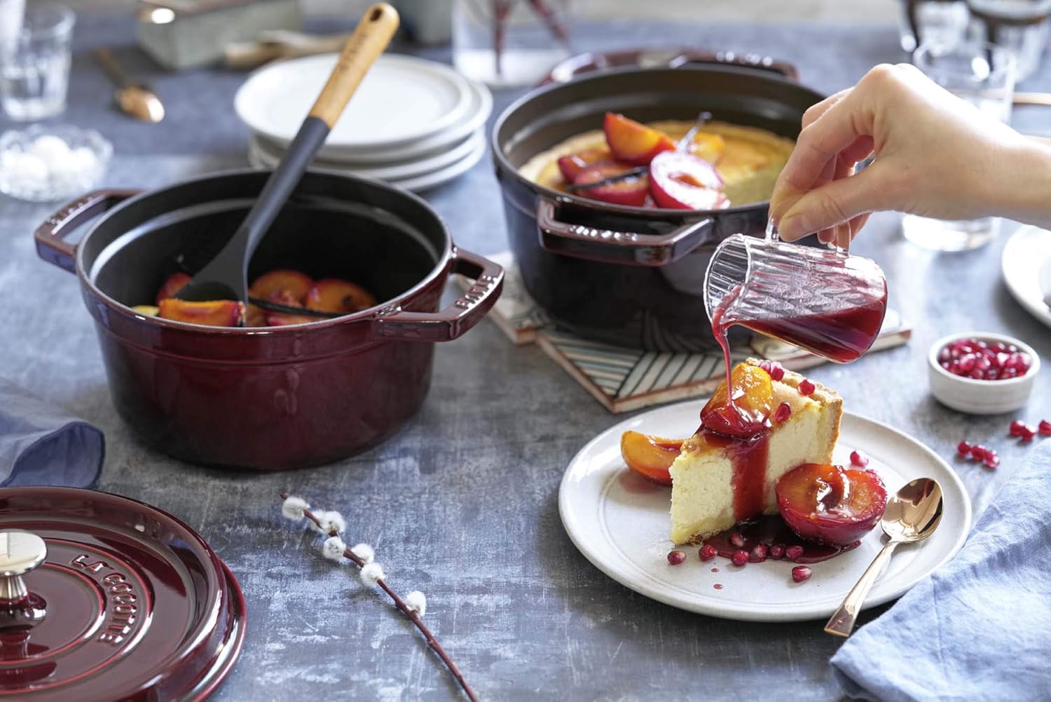 STAUB Garnek żeliwny, okrągły 28 cm, 6,7 L, Czarny