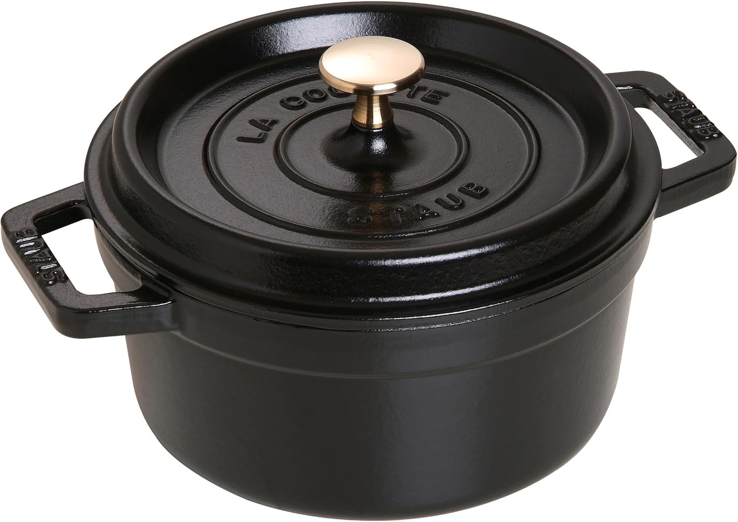 STAUB Garnek żeliwny, okrągły 28 cm, 6,7 L, Czarny