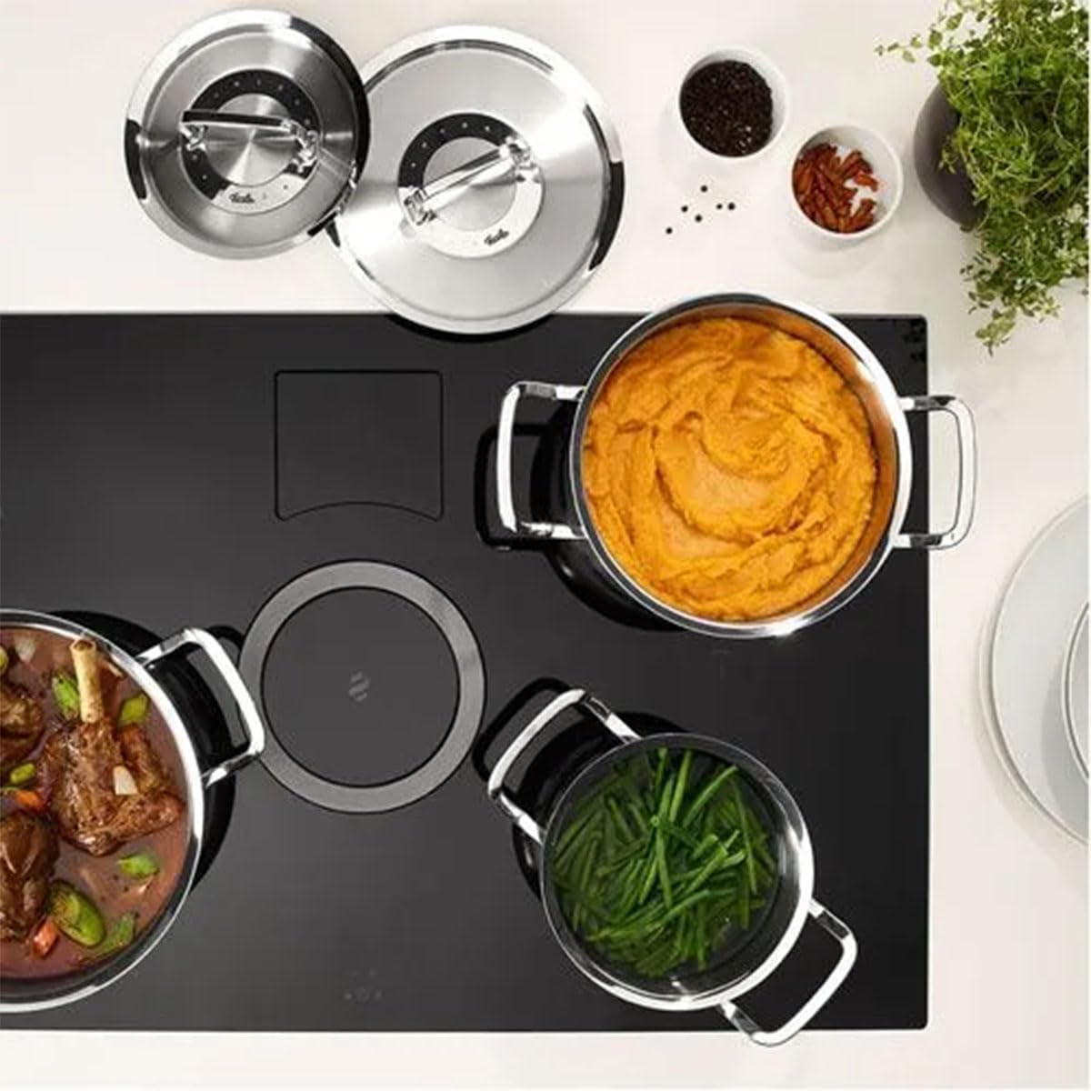 Fissler Original-Profi Zestaw Garnków z Rondlem, 18/10 Steel, Srebrny, 5 sztuk
