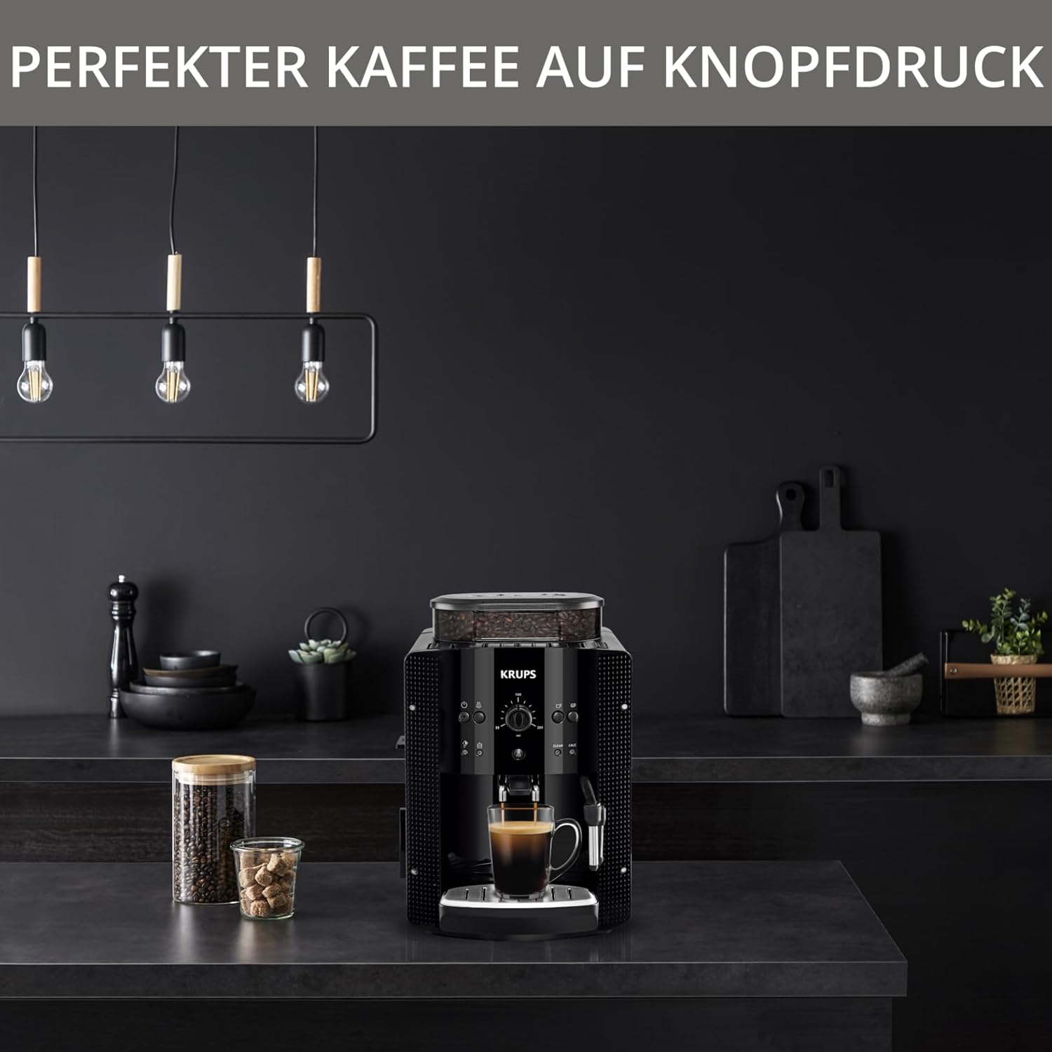 Krups Arabica Picto Ea8105 Ekspres do Kawy, Biały/Czarny, 1450 WW 230 VV