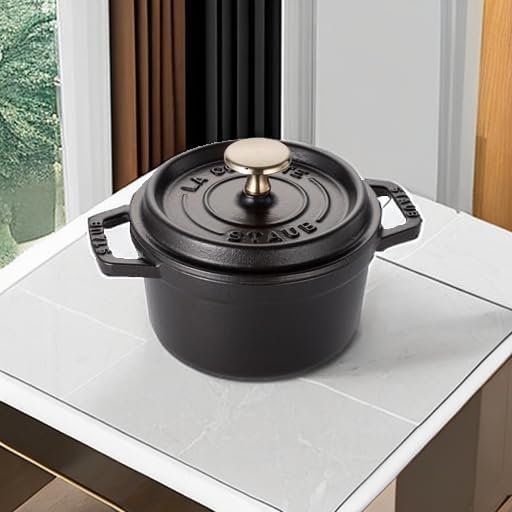 STAUB Garnek żeliwny, okrągły 28 cm, 6,7 L, Czarny