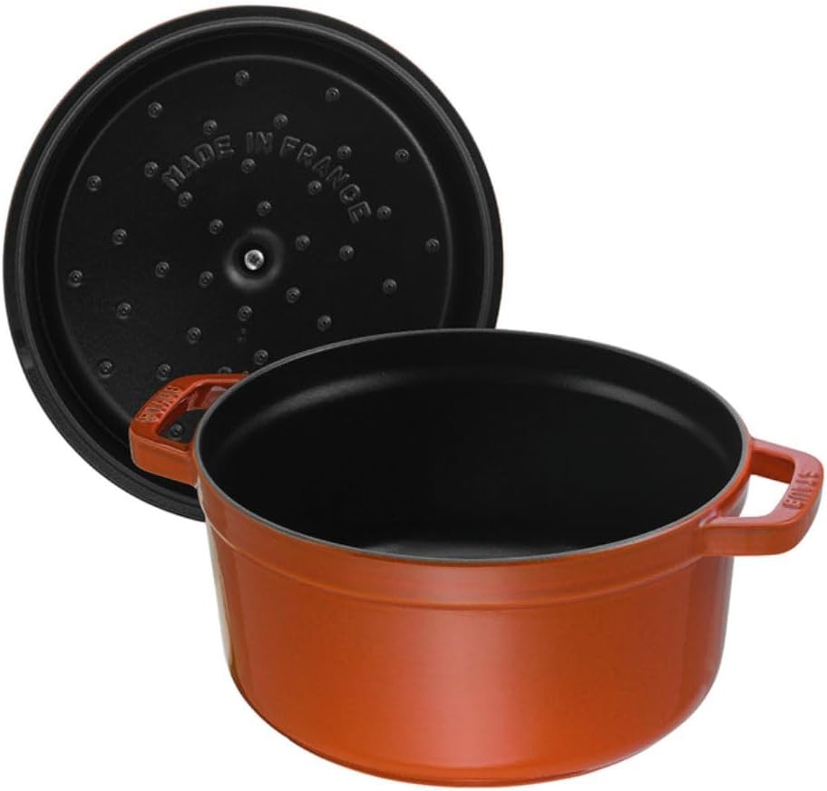 STAUB Garnek żeliwny, okrągły 28 cm, 6,7 L, Czarny