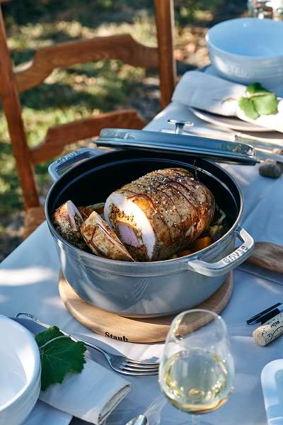 STAUB Garnek żeliwny, okrągły 28 cm, 6,7 L, Czarny