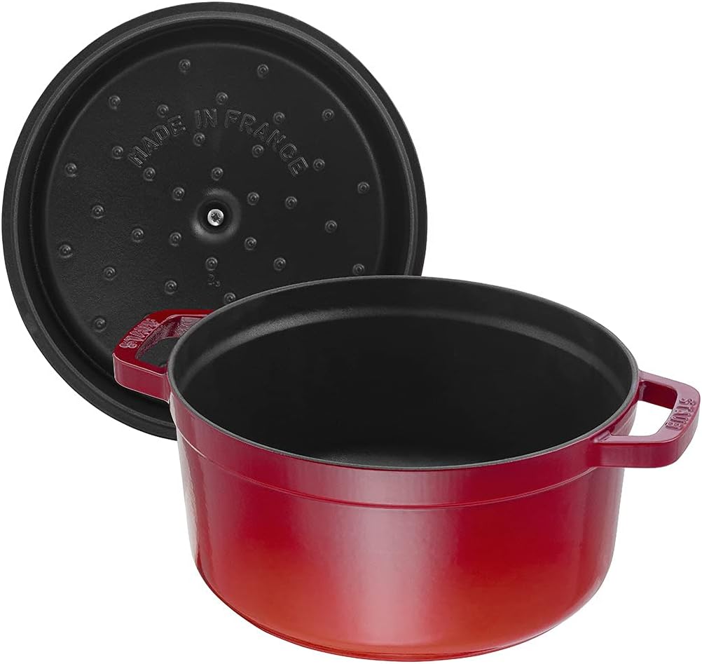 STAUB Garnek żeliwny, okrągły 28 cm, 6,7 L, Czarny